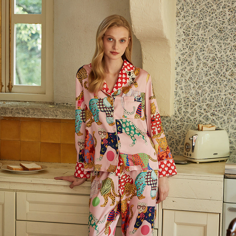 Floral Silky Pajama Set – detail