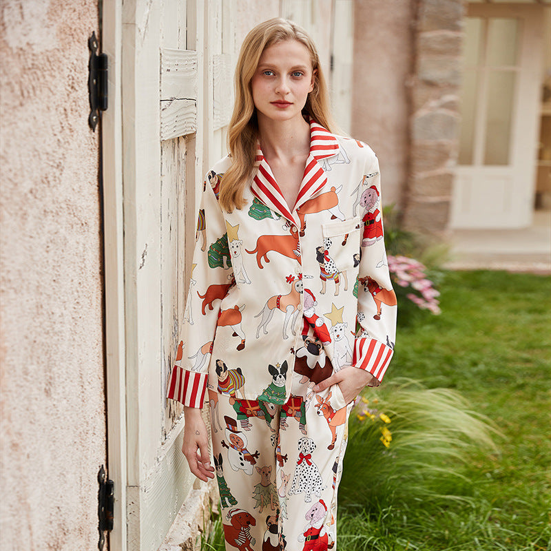 Classic Silk Pajama Set – detail